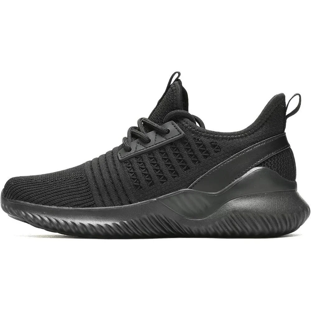 Women's Black Lightweight Breathable Non Slip Athletic Mesh Fashion Sneakers